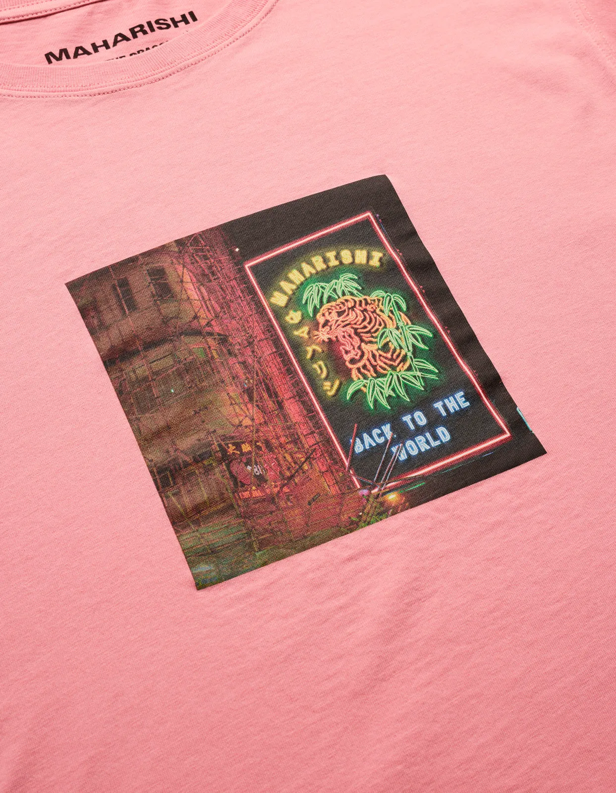 1281 Neon Tiger T-Shirt Flag Pink