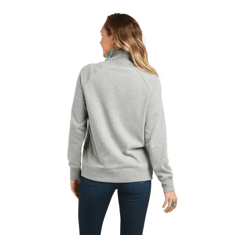 Ariat Women's REAL Sequin Heather Grey Sweatshirt - 10037572