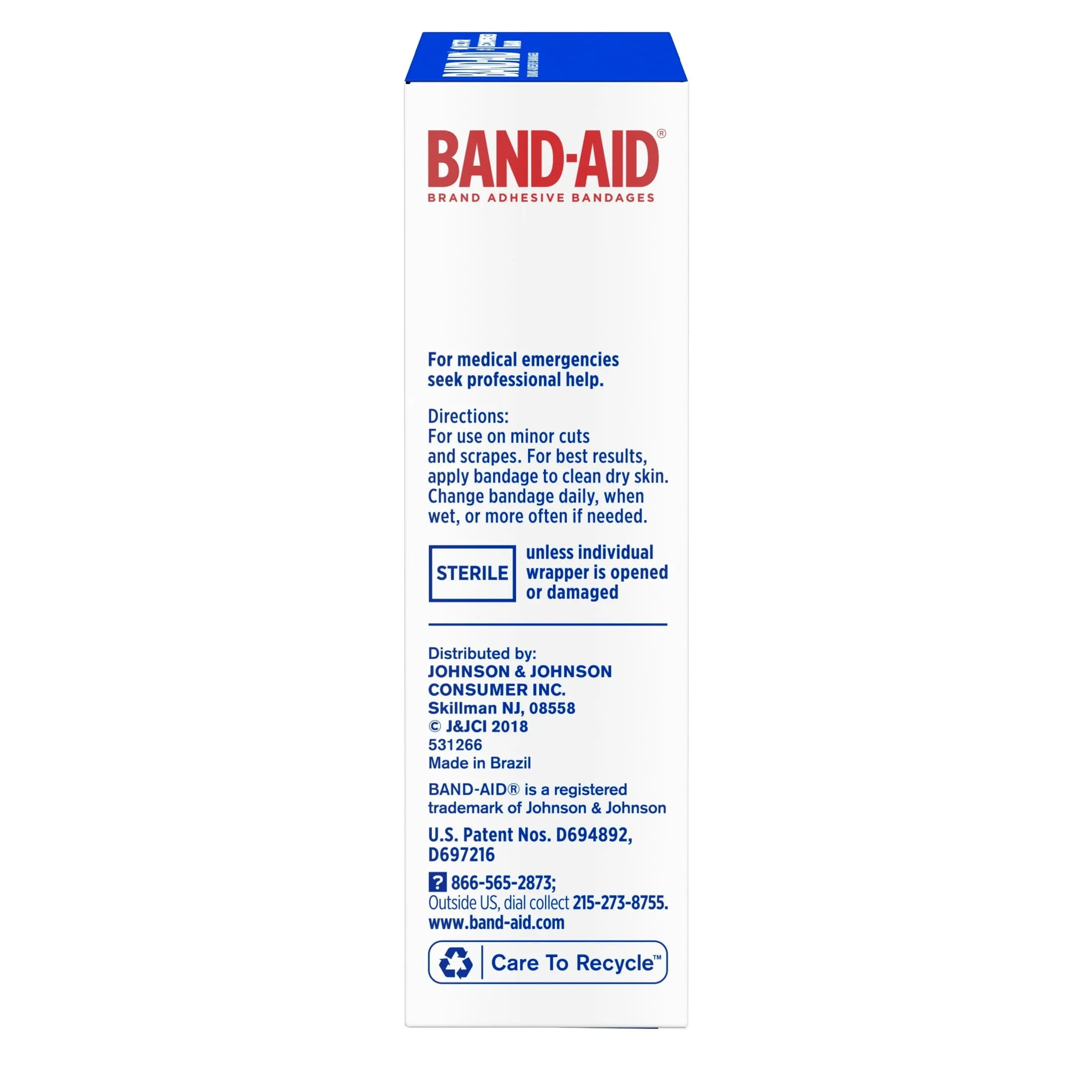 Band-Aid Brand Fabric Adhesive Bandages, Finger & Knuckle, 20 ct