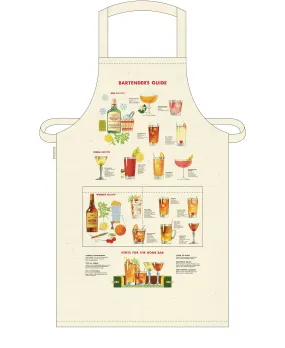 Bartender's Guide Vintage Apron