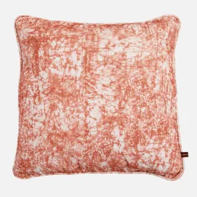 Batik Pink Velvet Throw Pillow