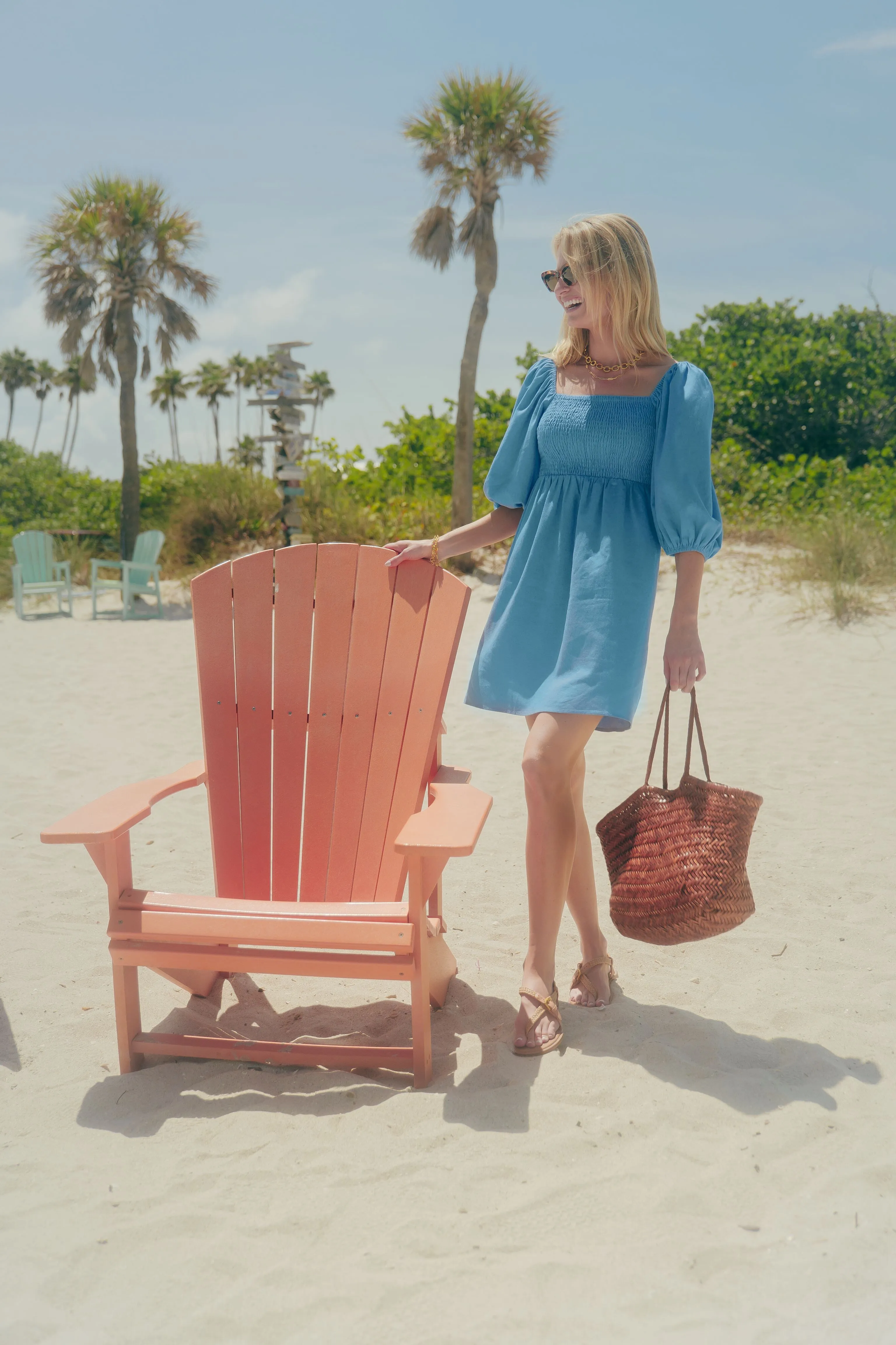 Beaufort Blue Annie Smocked Dress