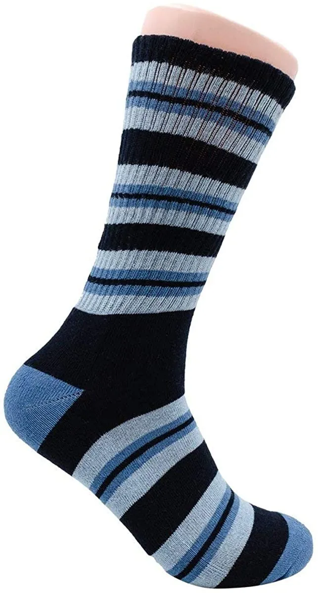 Ben Sherman Menâ€™s 3-Pack Casual Cushioned Over the Calf Ribbed Socks - Natural Cotton Blend