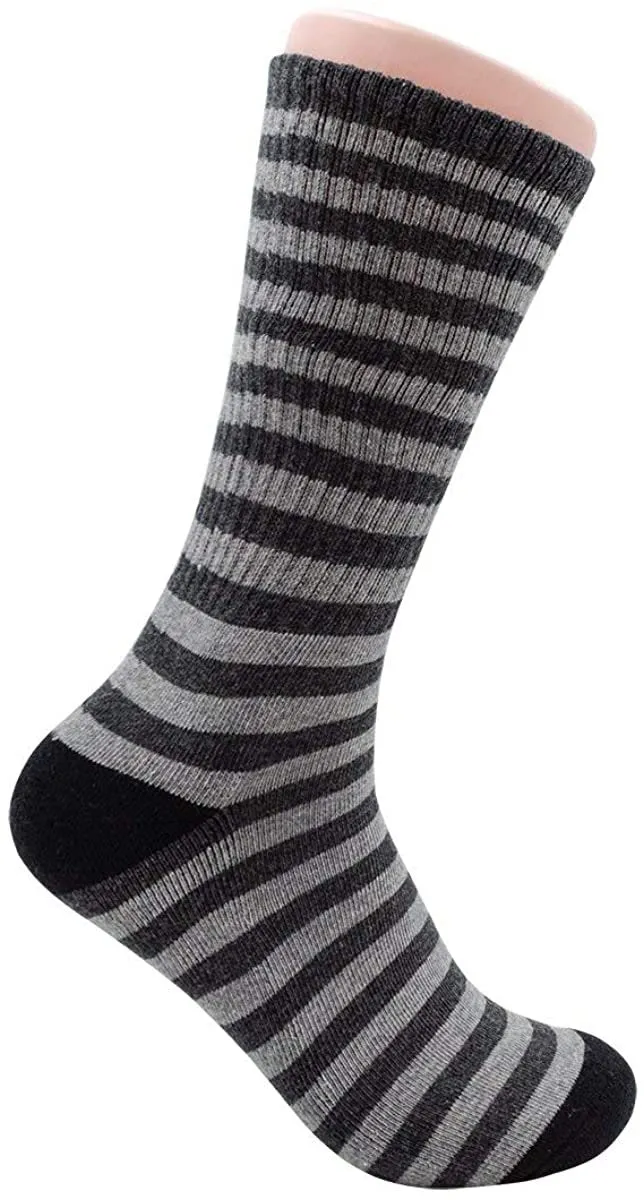 Ben Sherman Menâ€™s 3-Pack Casual Cushioned Over the Calf Ribbed Socks - Natural Cotton Blend