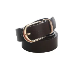 Brown Classic Metal Keeper Belt