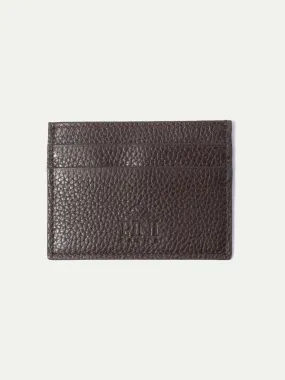 Brown leather card holder - Made in Italy