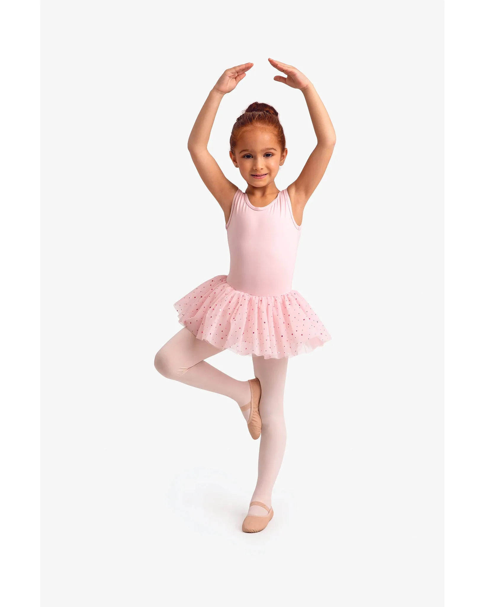 Capezio Bow Keyhole Mesh Back Tank Tutu Ballet Dress - 11728C Girls