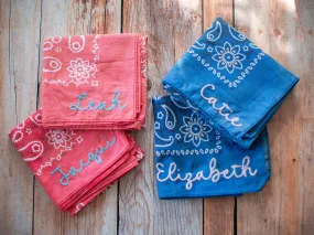 Custom Embroidered Bandanas