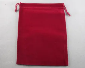 Dark Red Velvet Bag for Gemstones 17x13cm 1pc (4033)