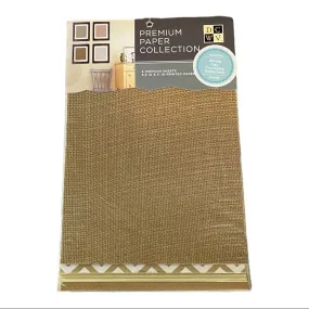 DCWV 5 Premium Paper Stack Burlap Foil Embossed 8.5”x11”