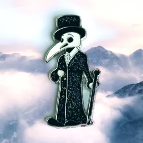 Glitter Elegant Male Plague Doctor - pin