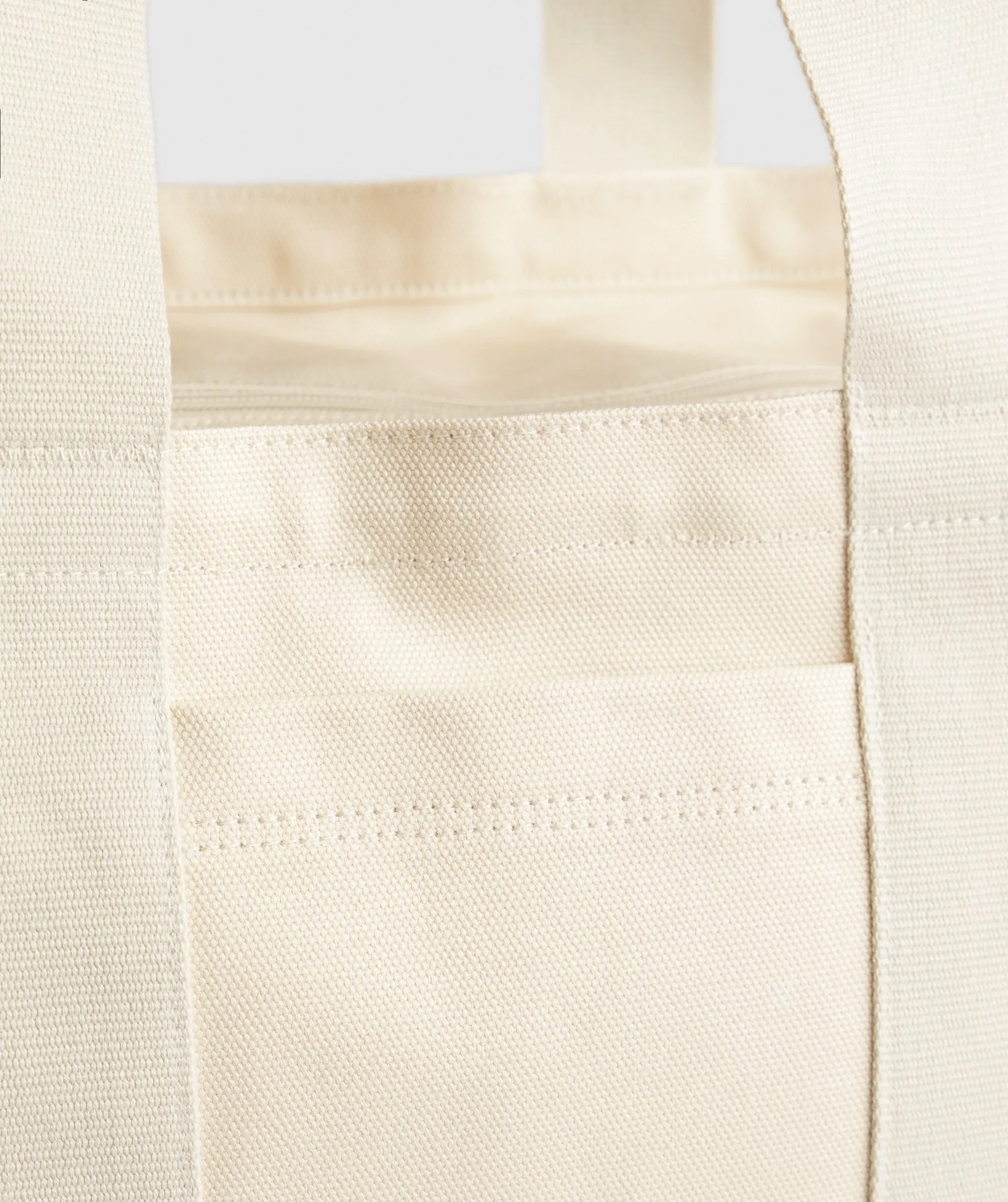 Gymshark Power Tote - Ecru White/Vanilla Beige