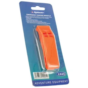 Highlander Emergency Marine Whistle Orange