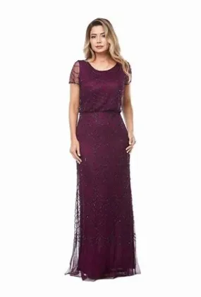 Jesse Harper Long Beaded Dress