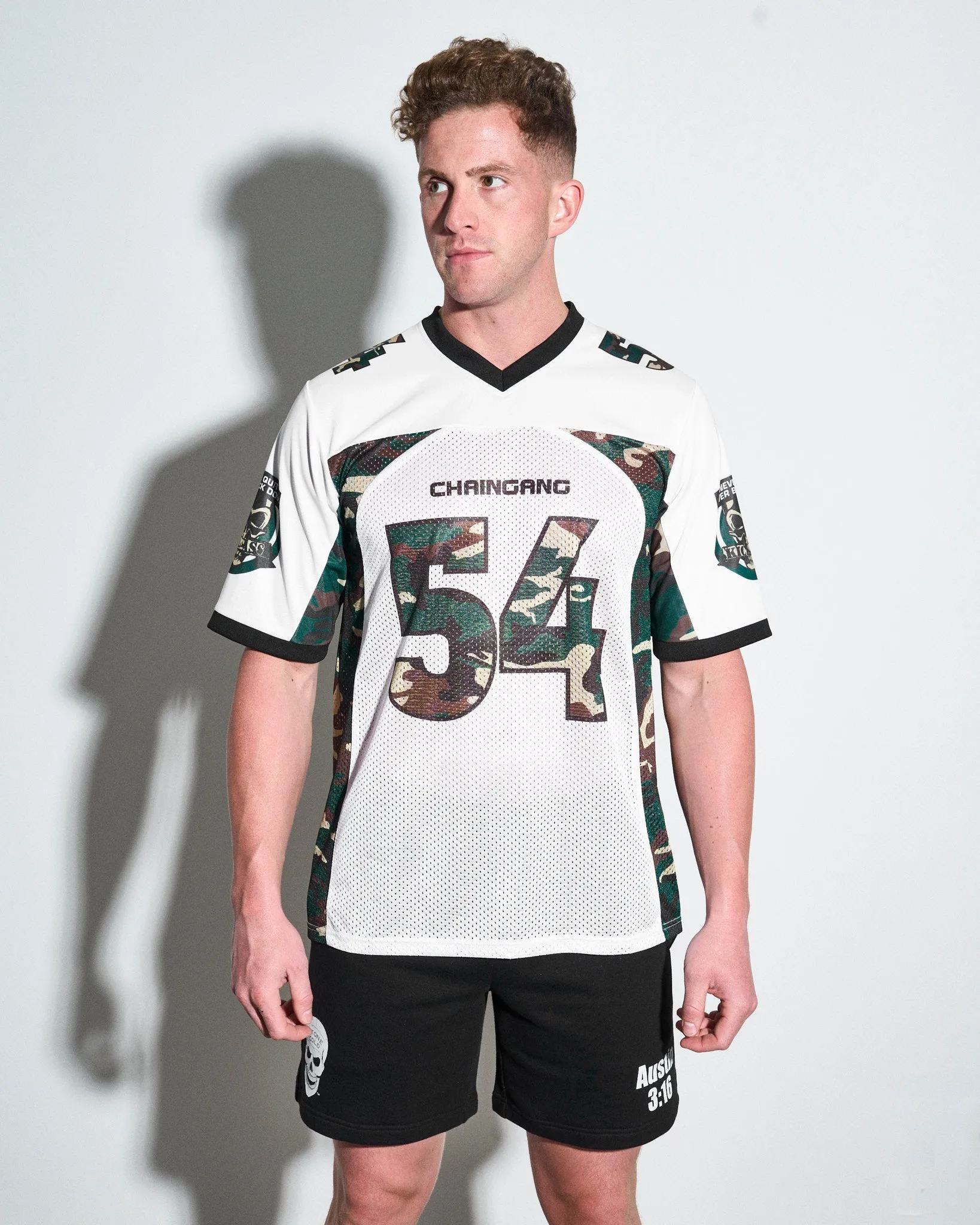 John Cena Chain Gang Camo Football Jersey