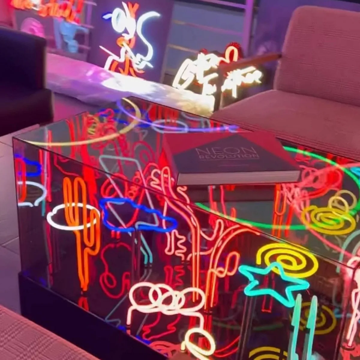 Luminous Neon Table