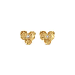 Orchid 7mm Earring with Diamonds