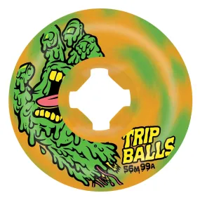 Slime Balls 56mm Melter Trip Balls Swirl Wheels (Green/Orange)