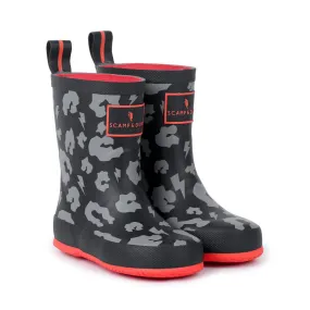 SUPERCHARGED TODDLER LEOPARD PRINT WELLIES