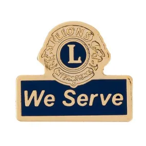 WE SERVE LAPEL TACK