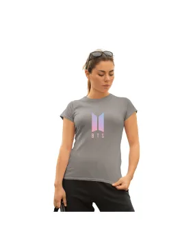 WOMENS BTS -1 PRINTED TSHIRT - GREY